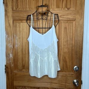 Lace & Pleated Cami